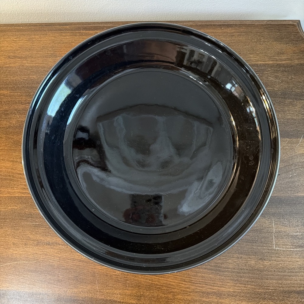 Fiesta Pie Plate 10" Black | Fiestaware Plate Dish Pan | Retired HLC